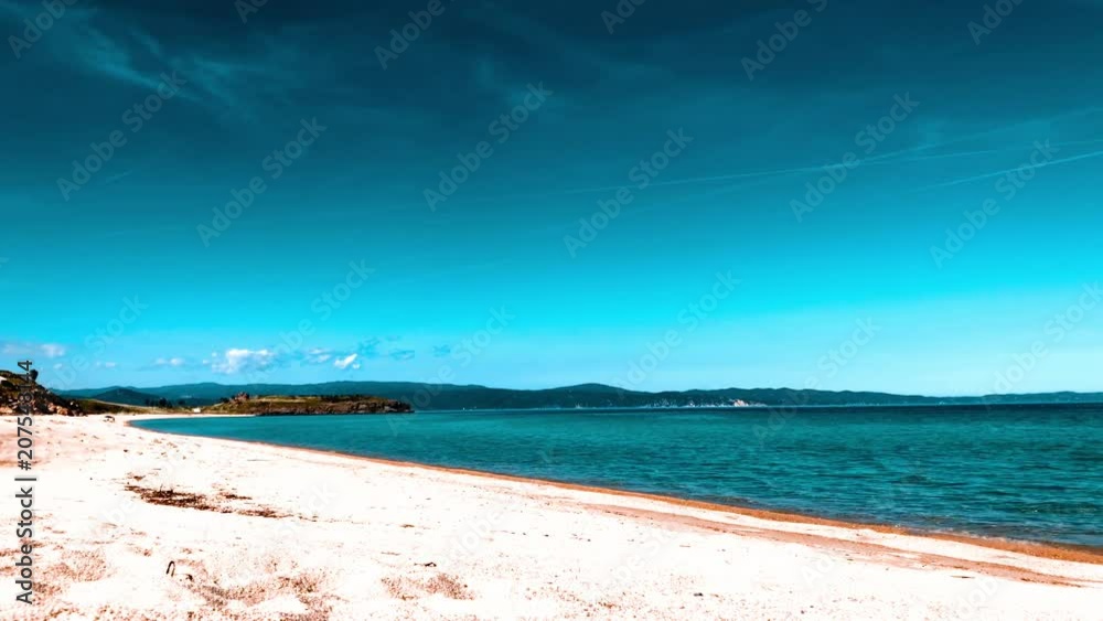 Beautiful beach with darken sky at greece Beautiful beach with darken sky at greece