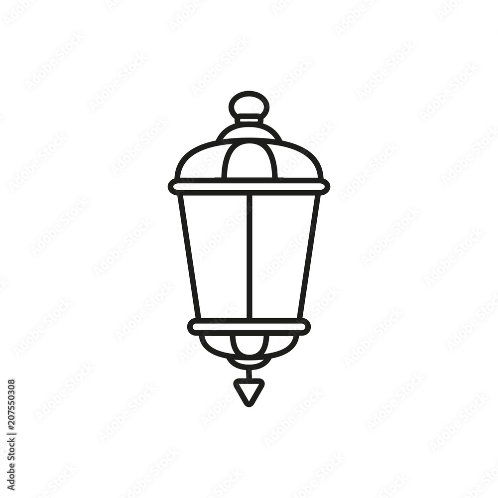 Lamp old street icon Lamp old street icon