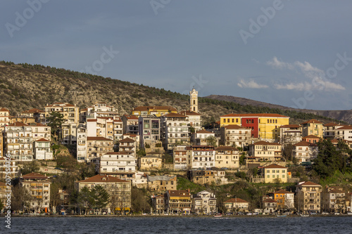 View of Kastoria city and Orestiada lake