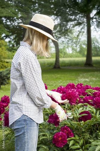 GIrl in the garden.