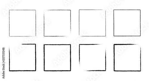 Grunge frame collection. Vector