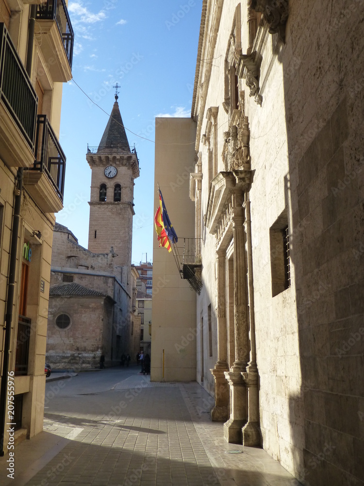 Villena.Pueblo de Alicante. Comunidad Valenciana, España