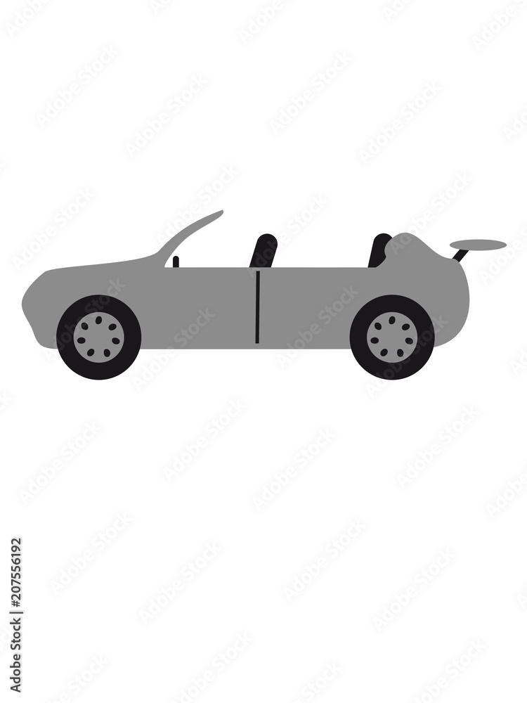 Obraz premium caprio offen ohne dach auto raser schnell fahren rennauto flitzer gas geben fahrer tuning design cool clipart