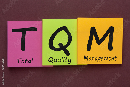Quadro em tela Total Quality Management Concept