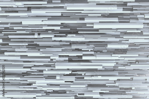 Abstract sci-fi gray 3d geometric background texture design pattern from horizontal boxes.