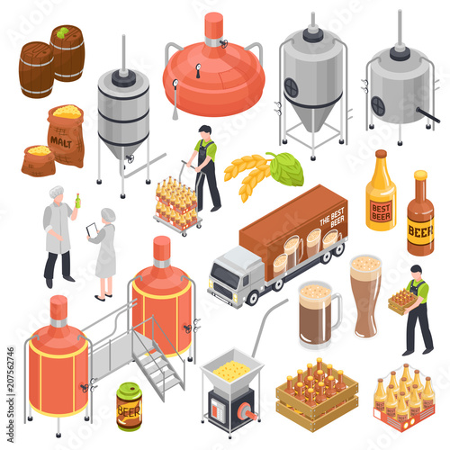 Brewery Isometric Set 