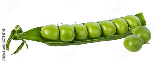 peas isolated on white background