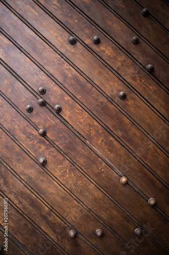 Dark grunge wood panels. Planks Background