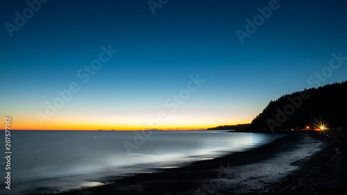 Beautiful beach sunrise shot during coastal hike to Cape Kidnappers located in Hawke´s bay, North Island area of New Zealand © Peter Kolejak