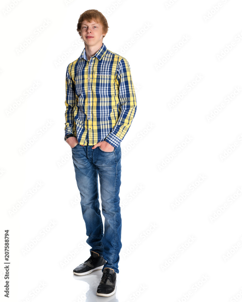 A young red-haired guy A young red-haired guy