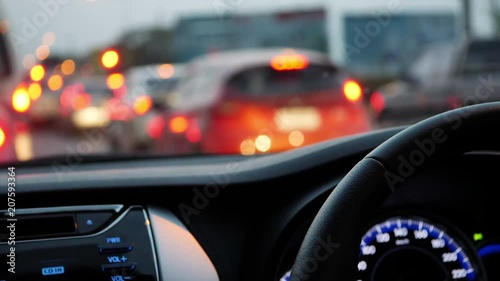 traffic jam in the city