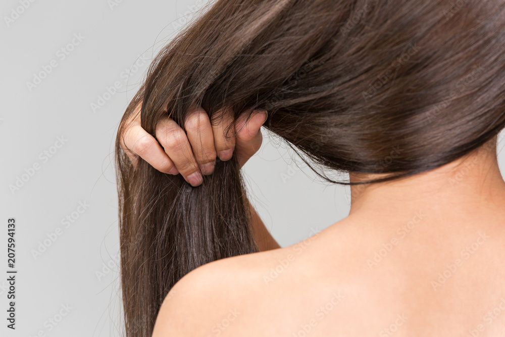 Naklejka premium ヘアダメージ