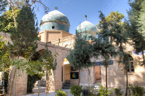 Three dome mosque in Kerman, Iran.