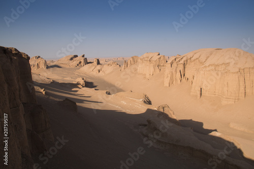 Dasht-e Lut desert near Kerman  Iran.