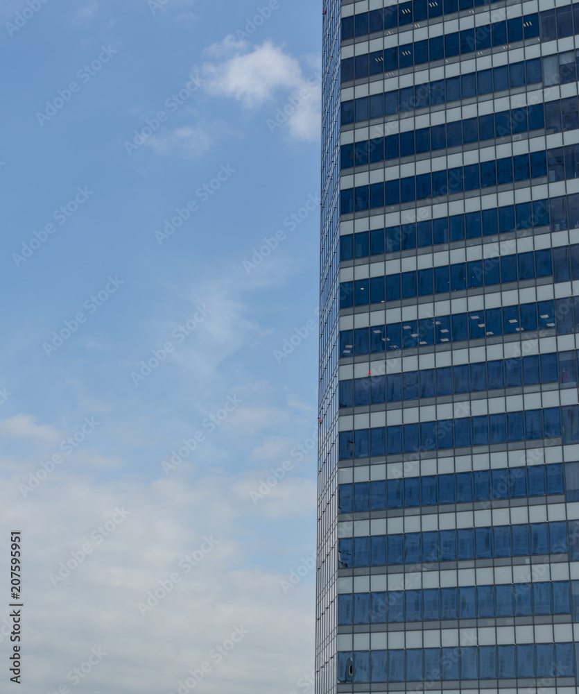 Facade of modern contemporary building, office building, business background Facade of modern contemporary building, office building, business background