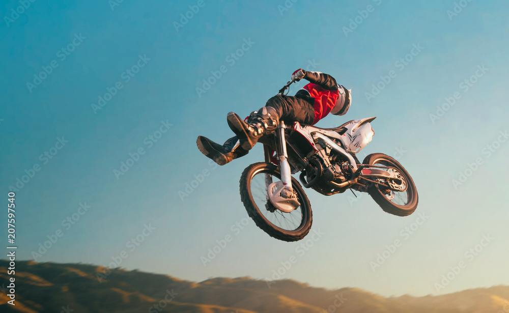 Naklejka premium Moto freestyle