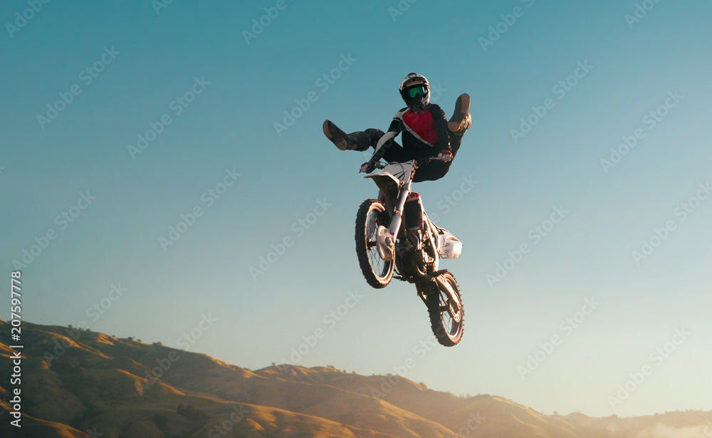 Naklejka premium Moto freestyle