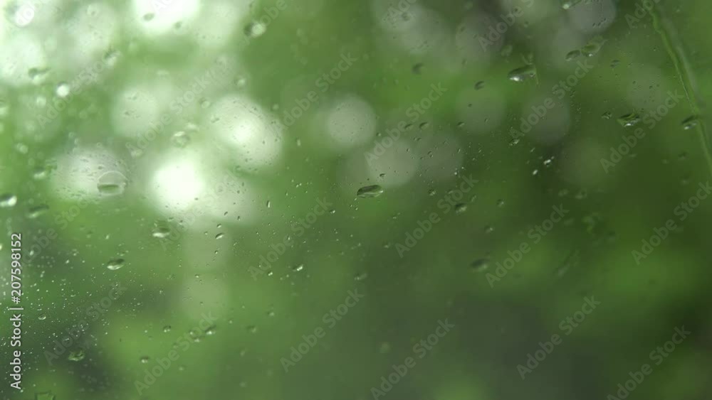 Drops of rain flow down the glass. It's raining Drops of rain flow down the glass. It's raining