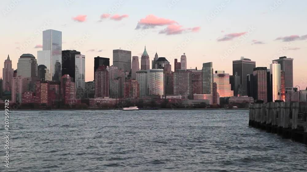 Downtown Manhattan skyline across the Hudson River, New York, Manhattan, United States of America Downtown Manhattan skyline across the Hudson River, New York, Manhattan, United States of America