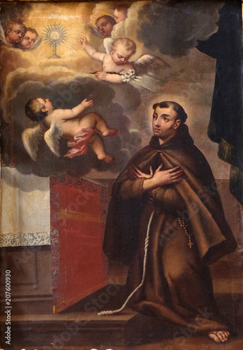 Fotografia Saint Francis of Assisi altarpiece in Franciscan church of the Friars Minor in D