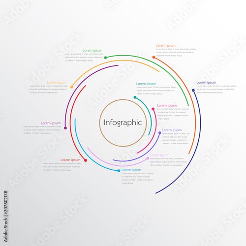 Vector infographic templates used for detailed reports. All 11 topics.