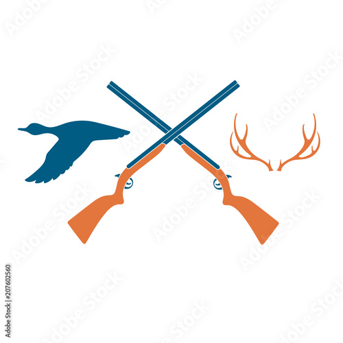 Hunting club logo icon