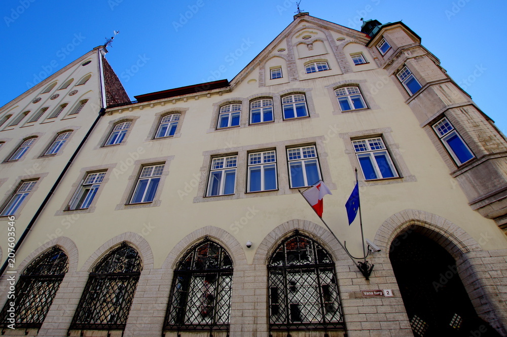 Ambasada Rzeczpospolitej Polski na Estonii w Tallinie - obrazy, fototapety, plakaty 