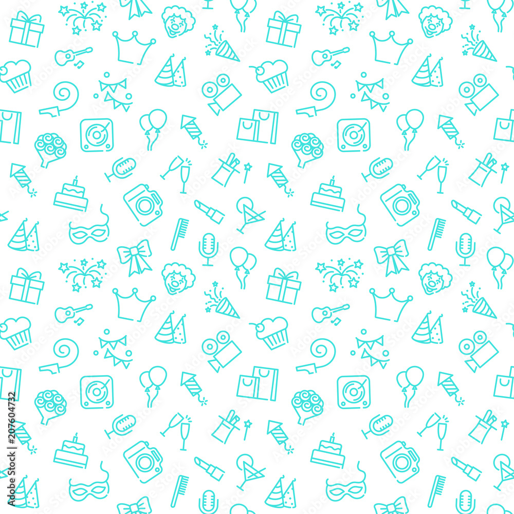 Birthday seamless background Birthday seamless background