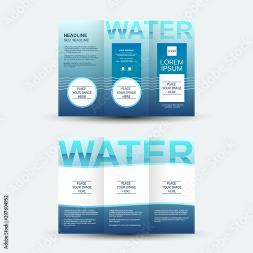 Brochure design, brochure template, creative tri-fold, trend brochure