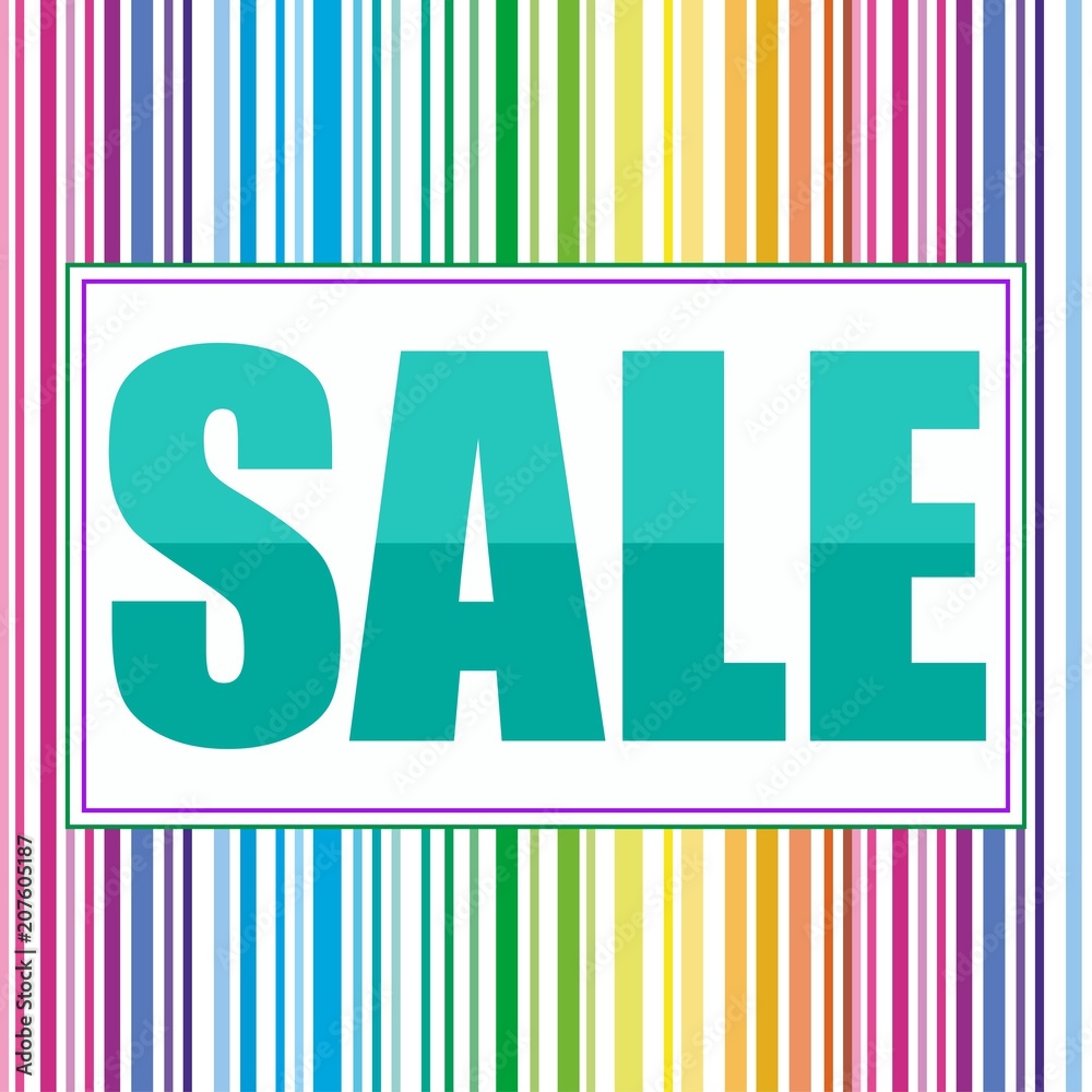 Multicolored Sale Banner. Multicolored Sale Banner.