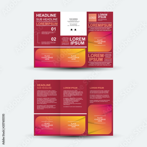 Brochure design, brochure template, creative tri-fold, trend brochure