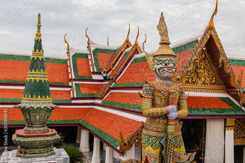 Temple of the Emerald Buddha is Wat Phra Kaew or Wat Phra Si Rattana Satsadaram. It  is regarded as the most sacred Buddhist temple (wat) in Thailand.