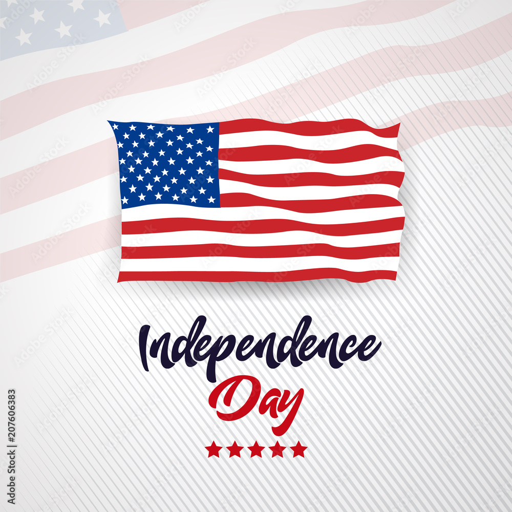 Fototapeta premium 4th july Happy Independence day United State America
