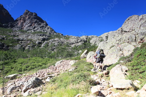 Obraz na płótnie Korsyka, trekking, góry, w salonie