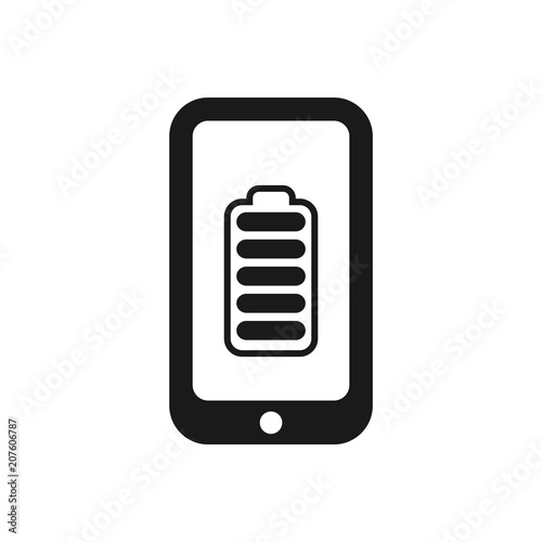 smartphone logo. communication icon. connection symbol. vector eps 08.