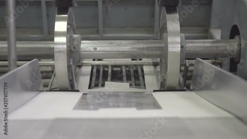gluing polyethylene film to the box