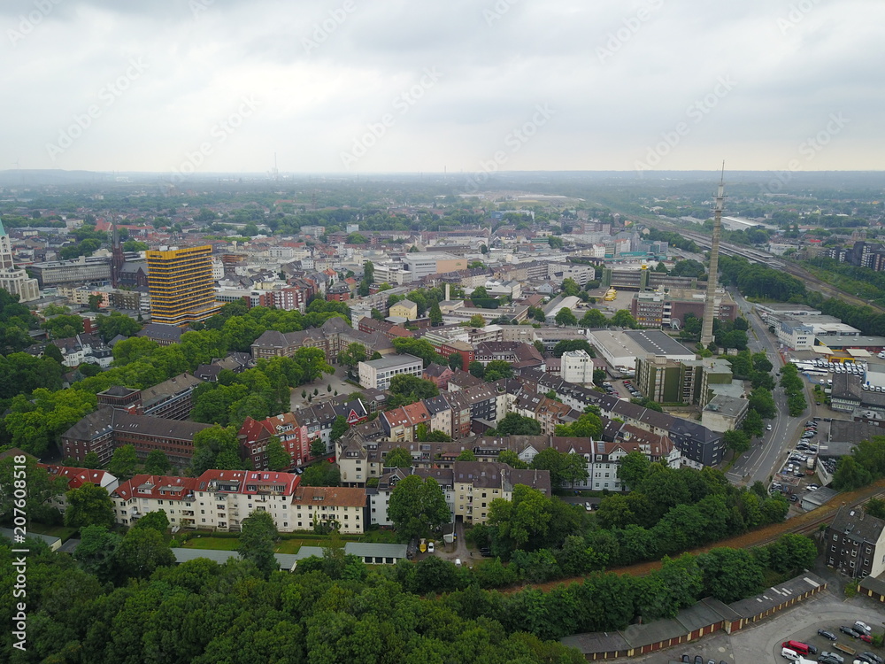 Fototapeta premium Dron Gelsenkirchen