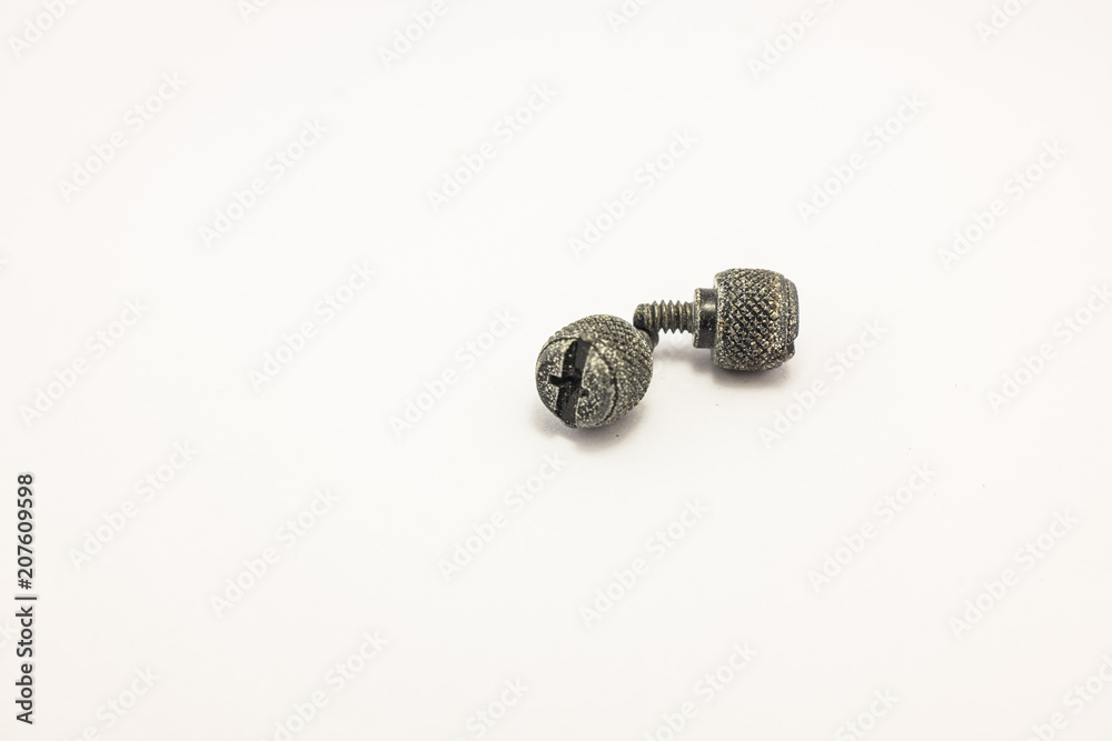 bolt and nut isolated on white background bolt and nut isolated on white background