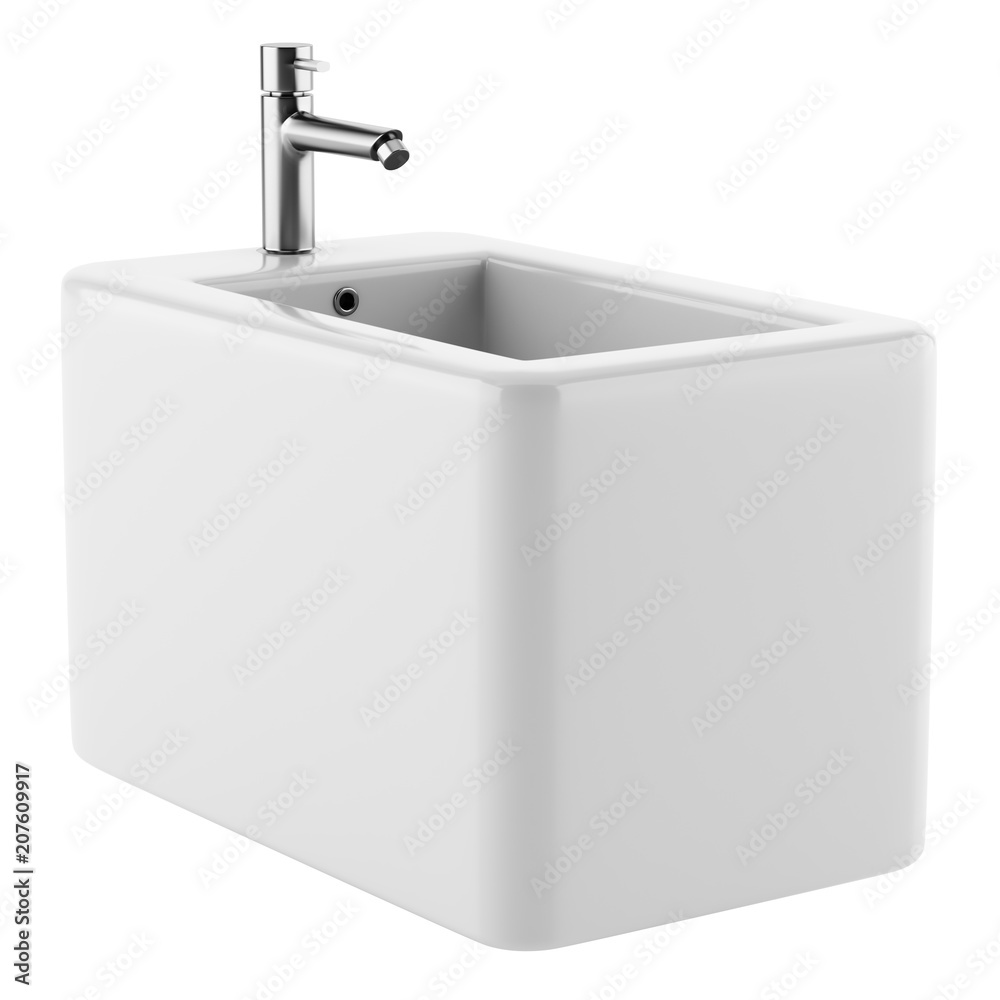 ceramic bidet isolated on white background ceramic bidet isolated on white background
