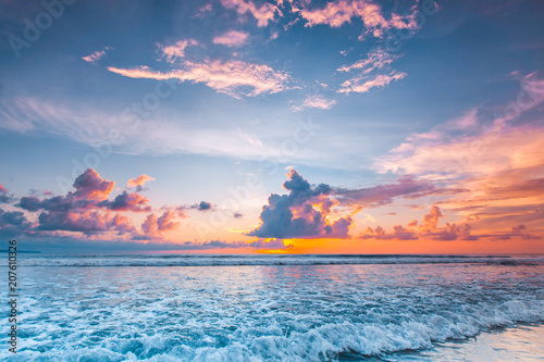 Radiant sea beach sunset