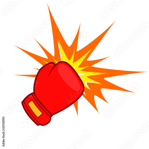 punch design on white background
