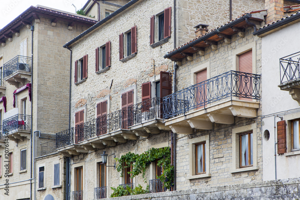 Naklejka premium buildings in san marino