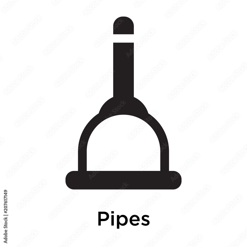 Pipes icon vector sign and symbol isolated on white background, Pipes logo concept Pipes icon vector sign and symbol isolated on white background, Pipes logo concept