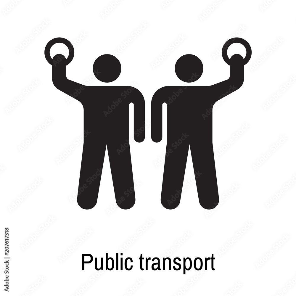 Public transport icon vector sign and symbol isolated on white background, Public transport logo concept Public transport icon vector sign and symbol isolated on white background, Public transport logo concept