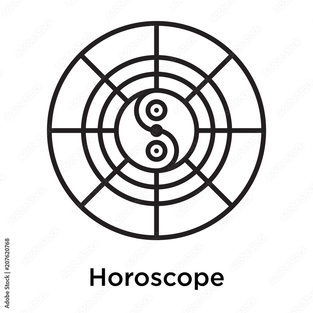 Horoscope icon vector sign and symbol isolated on white background Horoscope icon vector sign and symbol isolated on white background