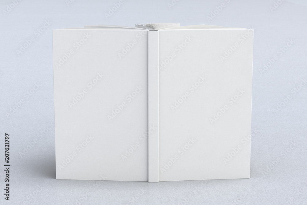 Naklejka premium Blank book cover standing