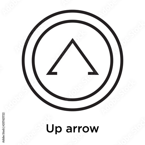 Free Download Up arrow icon vector sign and symbol isolated on white background, Up arrow logo concept - GFXLoad