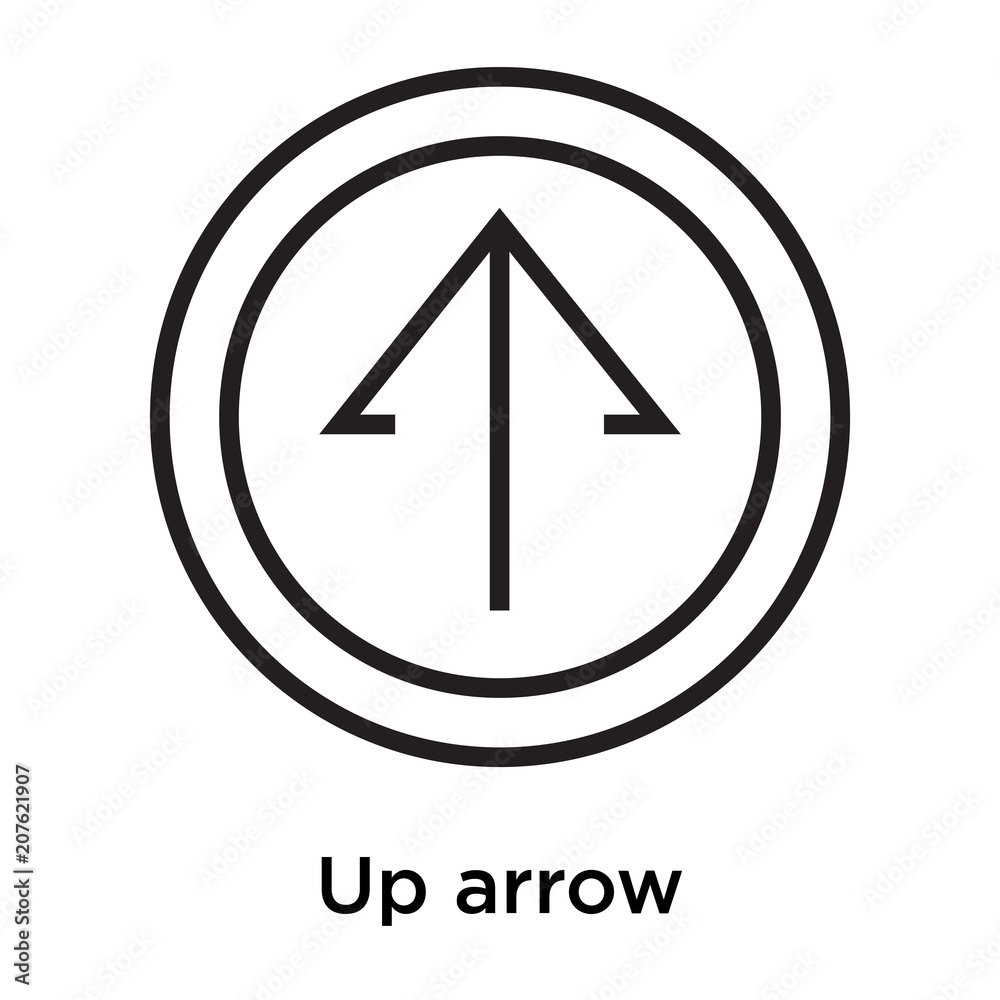 Up arrow icon vector sign and symbol isolated on white background, Up arrow logo concept Up arrow icon vector sign and symbol isolated on white background, Up arrow logo concept