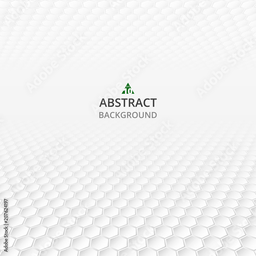 Abstraction of polygonal gray and white geometric pattern background.