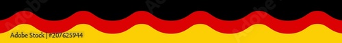 vb53 VerkaufsBanner ohne Schrift - migb20 MadeInGermanyBanner migb - sap73 SeamlessAbstractPattern sap - seamless banner with waves in black red and gold colour - made in germany - 8to1 xxl g6171